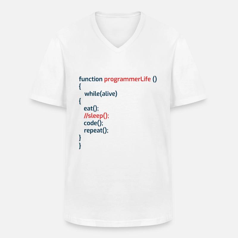 Computerprogrammierer Codierer Software Engineers Geschenk - Männer-T-Shirt mit V-Ausschnitt - Weiß