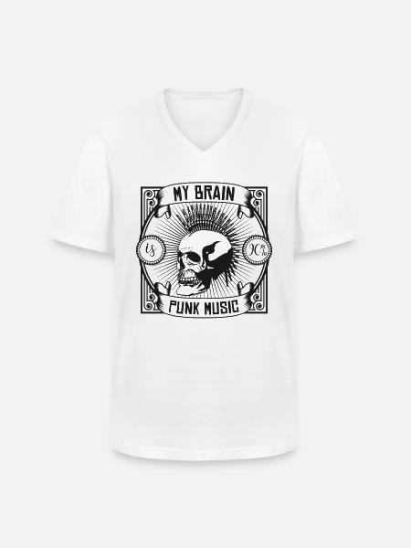 Anarchy Anarchist Symbol Punk Rock Saying - Men's V-Neck T-Shirt - white