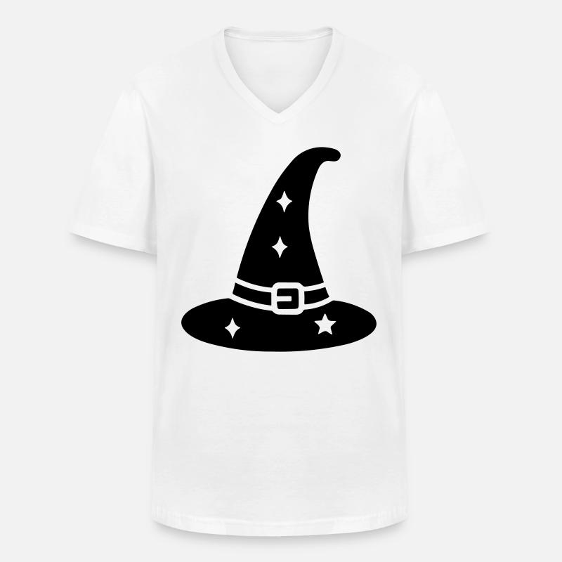 Magischer Hut - Männer-T-Shirt mit V-Ausschnitt - Weiß