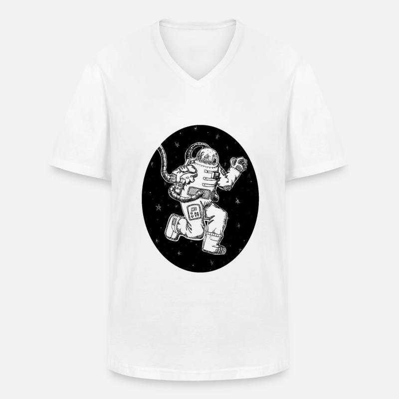 Starfish - Männer-T-Shirt mit V-Ausschnitt - Weiß