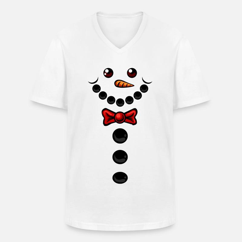 Olaf der Schneemann - Männer-T-Shirt mit V-Ausschnitt - Weiß