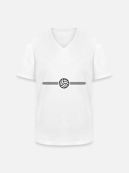 volleyball team - Men's V-Neck T-Shirt - white