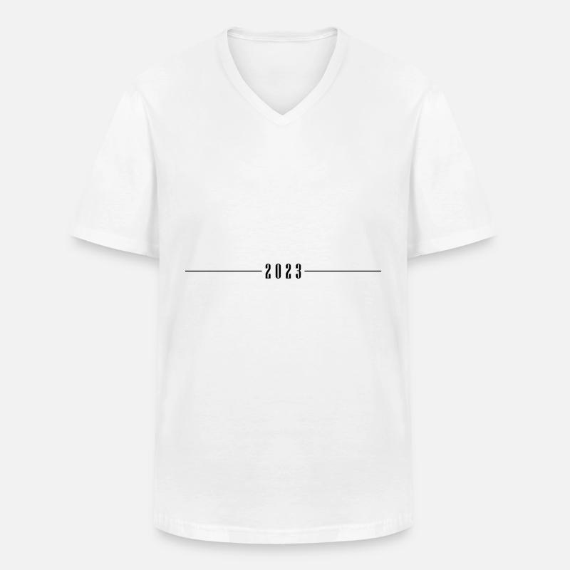2023 Dash - Men's V-Neck T-Shirt - white