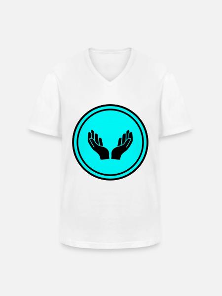 Hands icon icon - Men's V-Neck T-Shirt - white