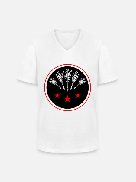 Darts Team Darts Icon - Men's V-Neck T-Shirt - white