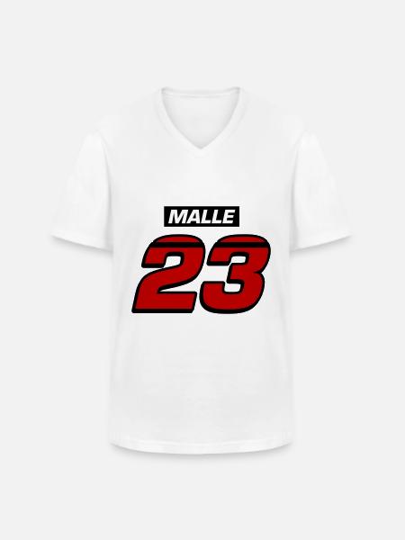 Malle 23 - Männer-T-Shirt mit V-Ausschnitt - Weiß