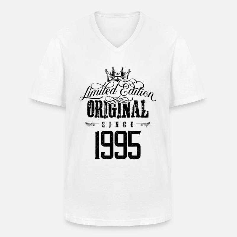 1995 limited edition - Männer-T-Shirt mit V-Ausschnitt - Weiß
