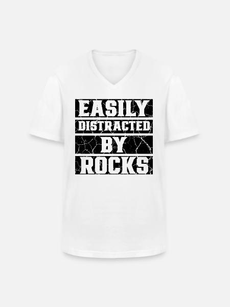 Geology Student Geologist - Men's V-Neck T-Shirt - white