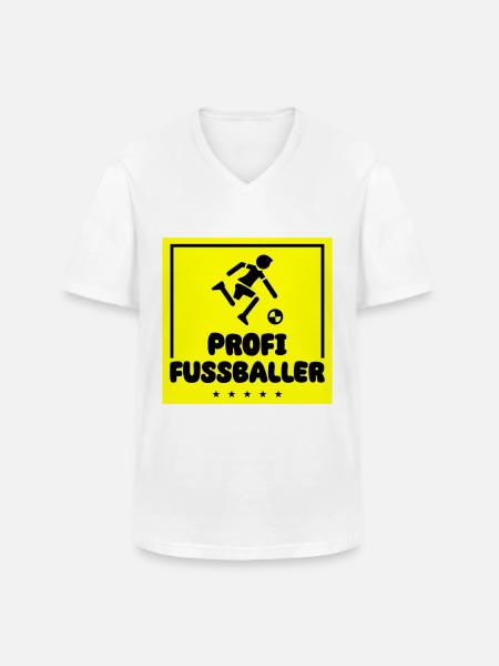 Professional Soccer - Men's V-Neck T-Shirt - white
