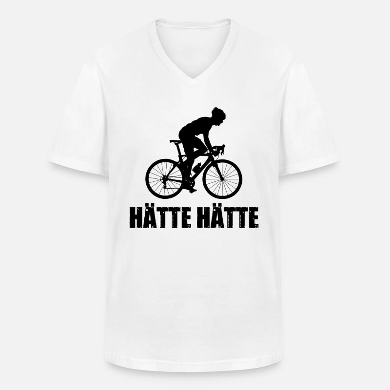 Hatte Hatte 2 - - Männer-T-Shirt mit V-Ausschnitt - Weiß