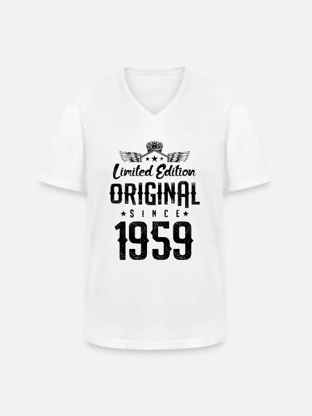 Édition limitée 1959 - T-shirt col V Homme - blanc
