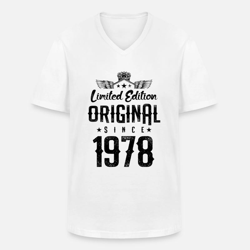 1978 limited edition - Männer-T-Shirt mit V-Ausschnitt - Weiß