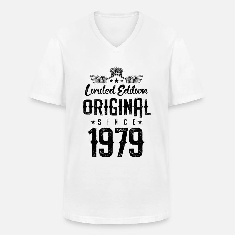 1979 limited edition - Männer-T-Shirt mit V-Ausschnitt - Weiß