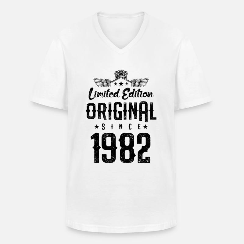 1982 limited edition - Männer-T-Shirt mit V-Ausschnitt - Weiß