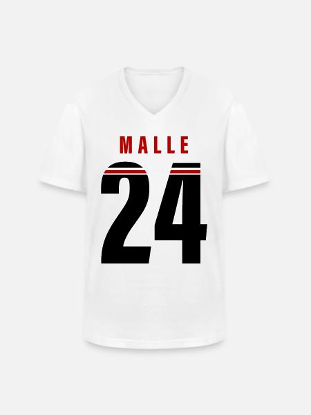 Malle 24 - Men's V-Neck T-Shirt - white