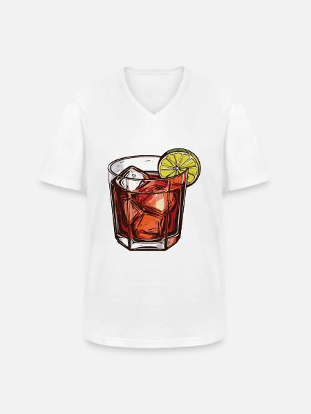 Limonade Drink Symbol - Männer-T-Shirt mit V-Ausschnitt - Weiß