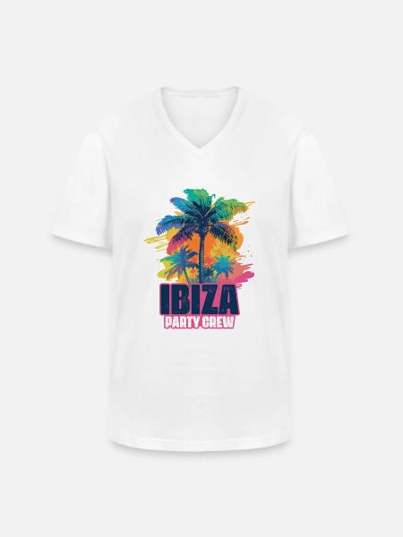 Ibiza Party Crew Holidays - Men's V-Neck T-Shirt - white