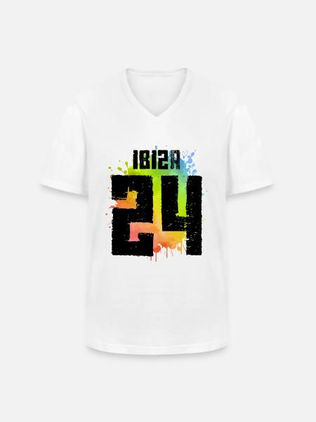Ibiza 24 Jersey 2024 - Men's V-Neck T-Shirt - white