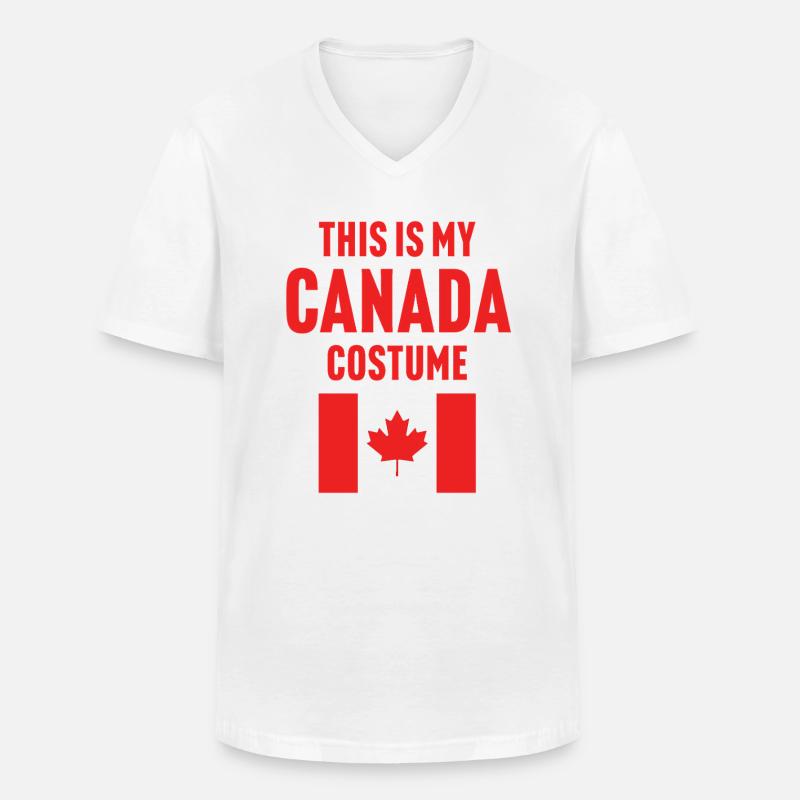 This my Canada costume - Men's V-Neck T-Shirt - white