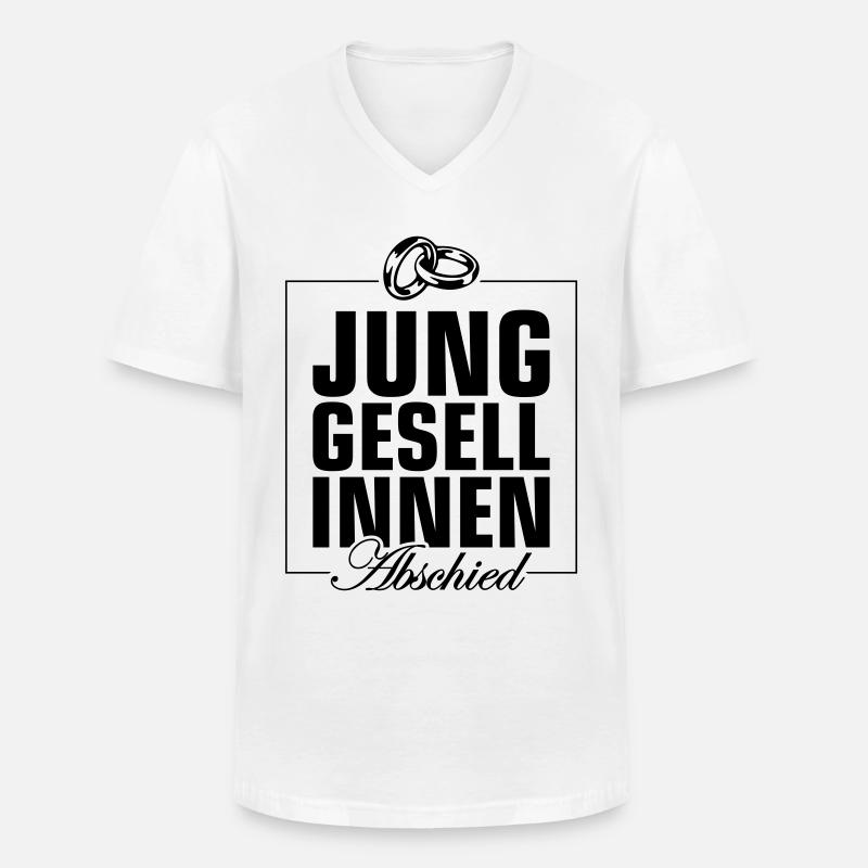 Junggesellinnenabschied Jga Herz - Männer-T-Shirt mit V-Ausschnitt - Weiß