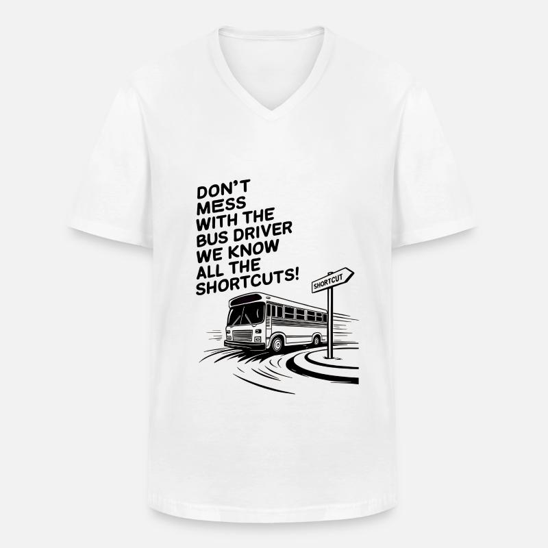 We Know All the Shortcuts! - Männer-T-Shirt mit V-Ausschnitt - Weiß