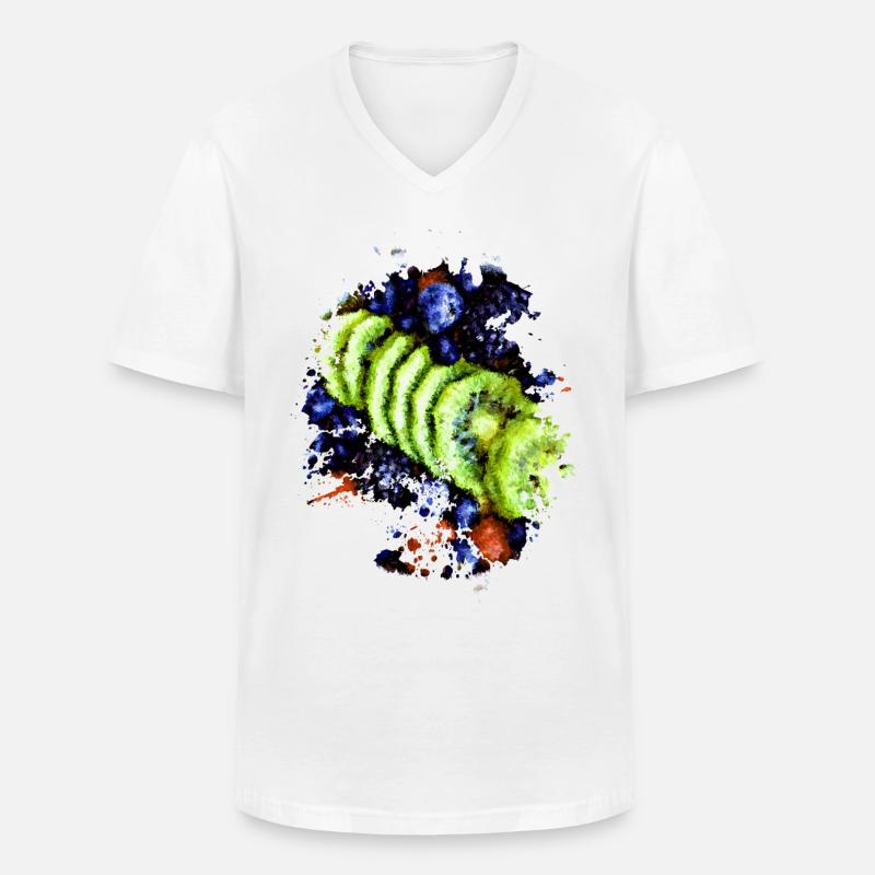 Fruit Bowl - Männer-T-Shirt mit V-Ausschnitt - Weiß