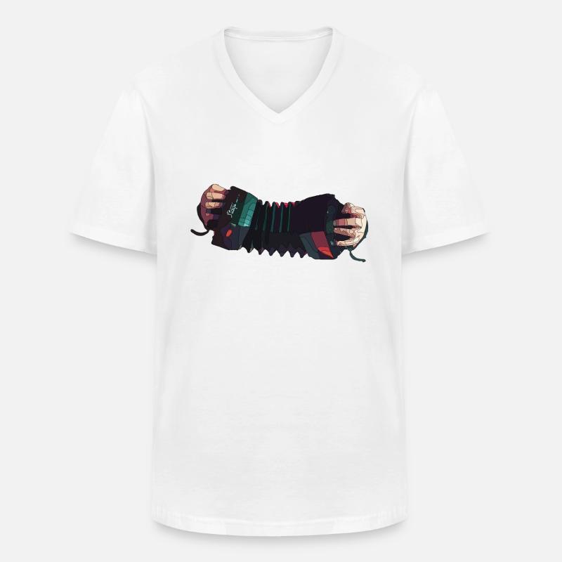 conc3 - Männer-T-Shirt mit V-Ausschnitt - Weiß