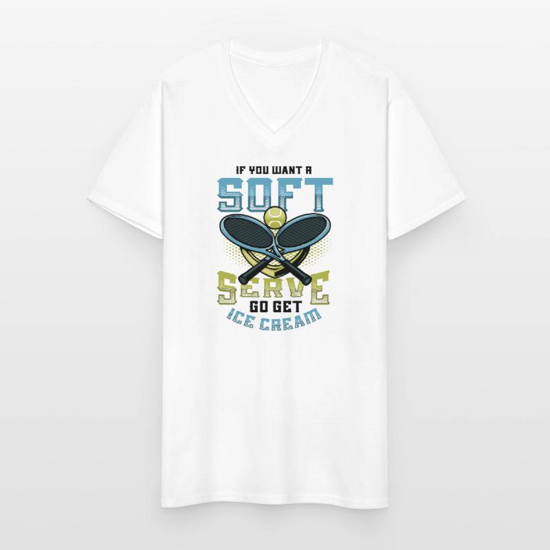 Wenn Sie Ein Softeis Wollen, Holen Sie Sich Eins Männer-T-Shirt mit V-Ausschnitt