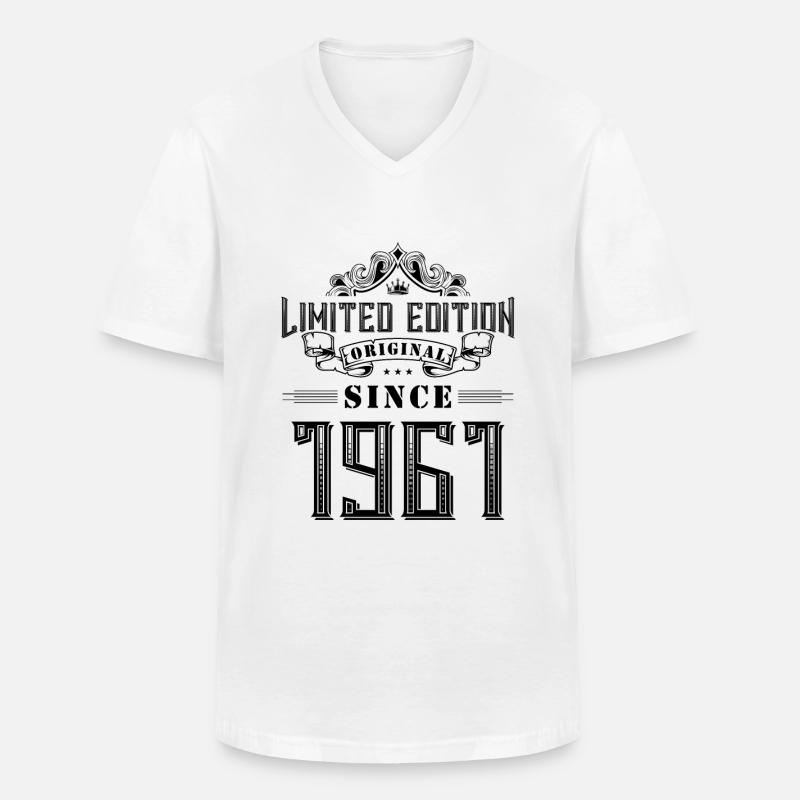1961 limited edition - Männer-T-Shirt mit V-Ausschnitt - Weiß