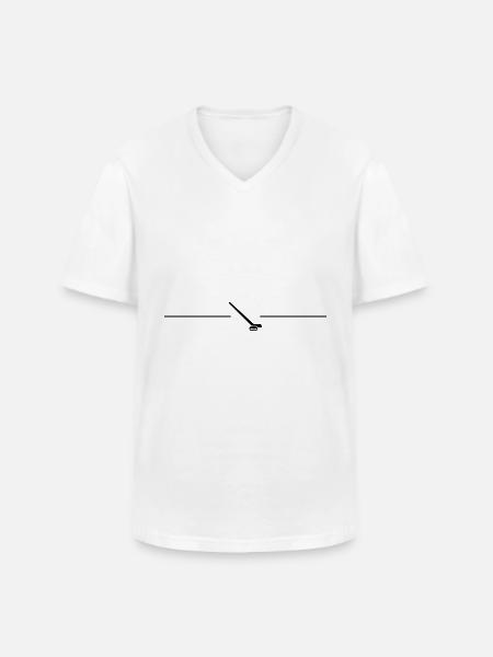 icehockey line icon - Men's V-Neck T-Shirt - white