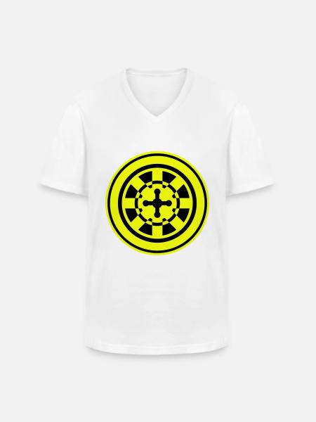 Roulette Icon Symbol - Männer-T-Shirt mit V-Ausschnitt - Weiß