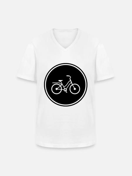 Fahrrad Icon - Männer-T-Shirt mit V-Ausschnitt - Weiß