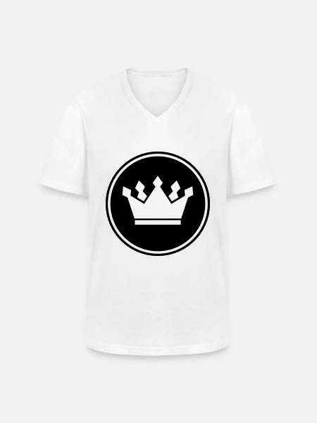 Crown Symbol icon - Men's V-Neck T-Shirt - white