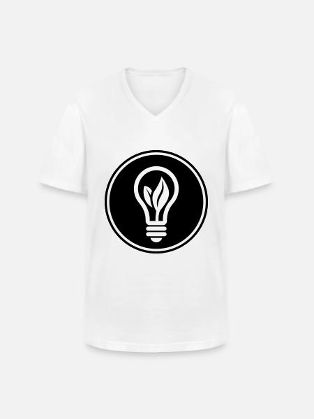 Light bulb icon - Men's V-Neck T-Shirt - white
