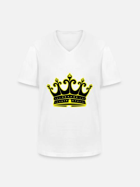 Crown Royal Symbol - Men's V-Neck T-Shirt - white