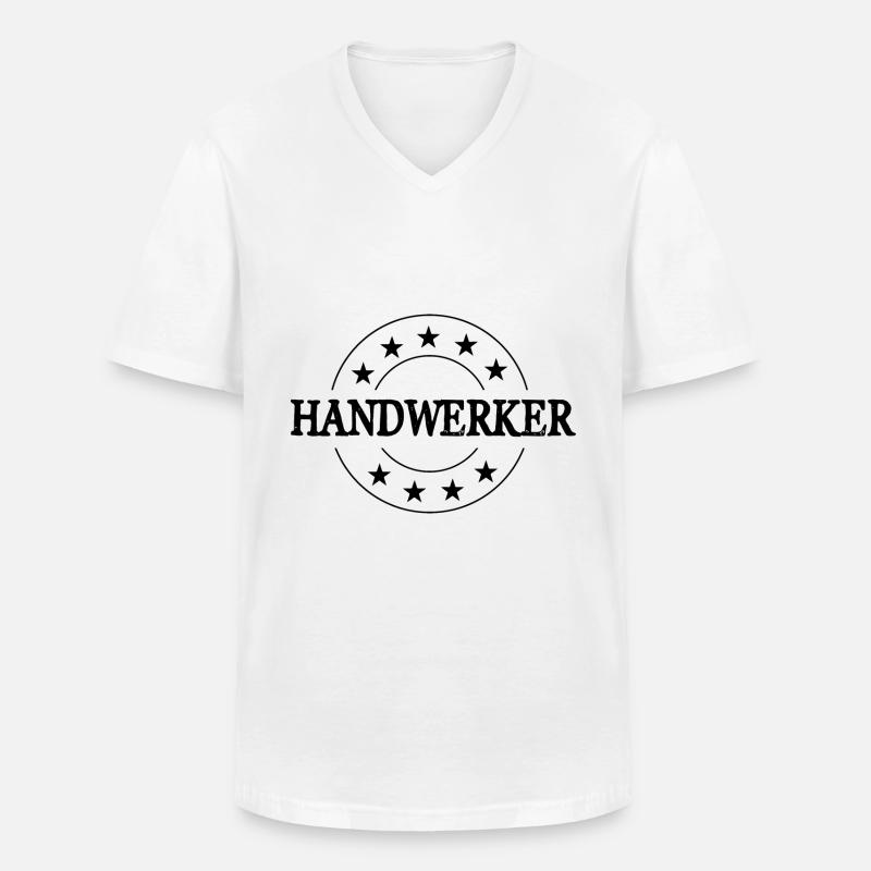 Handwerker Beruf - Männer-T-Shirt mit V-Ausschnitt - Weiß