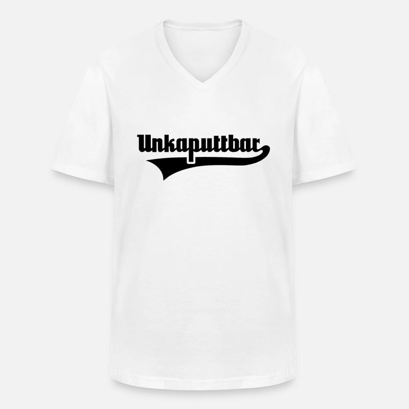 Unkaputtbar Superkraft Superheld Power - Männer-T-Shirt mit V-Ausschnitt - Weiß