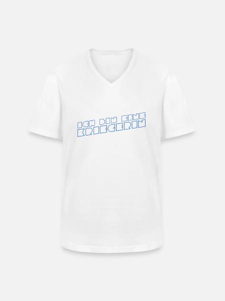 ich bin eine Kriegerin - Männer-T-Shirt mit V-Ausschnitt - Weiß