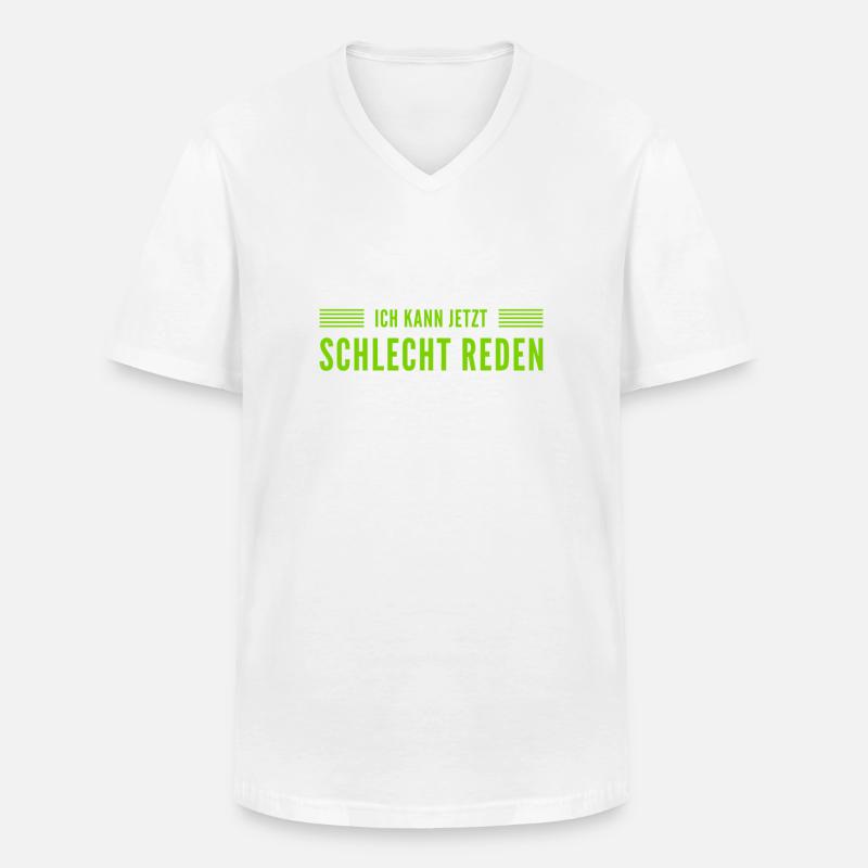 das ist ein schlechter Zeitpunkt - Männer-T-Shirt mit V-Ausschnitt - Weiß