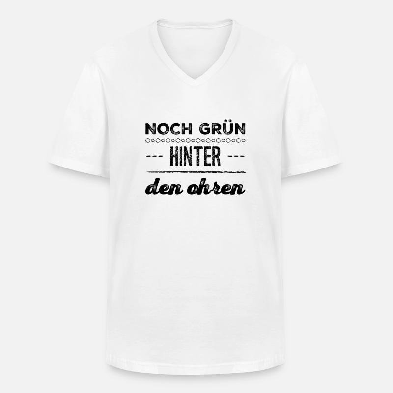 ich bin noch nicht reif - Männer-T-Shirt mit V-Ausschnitt - Weiß