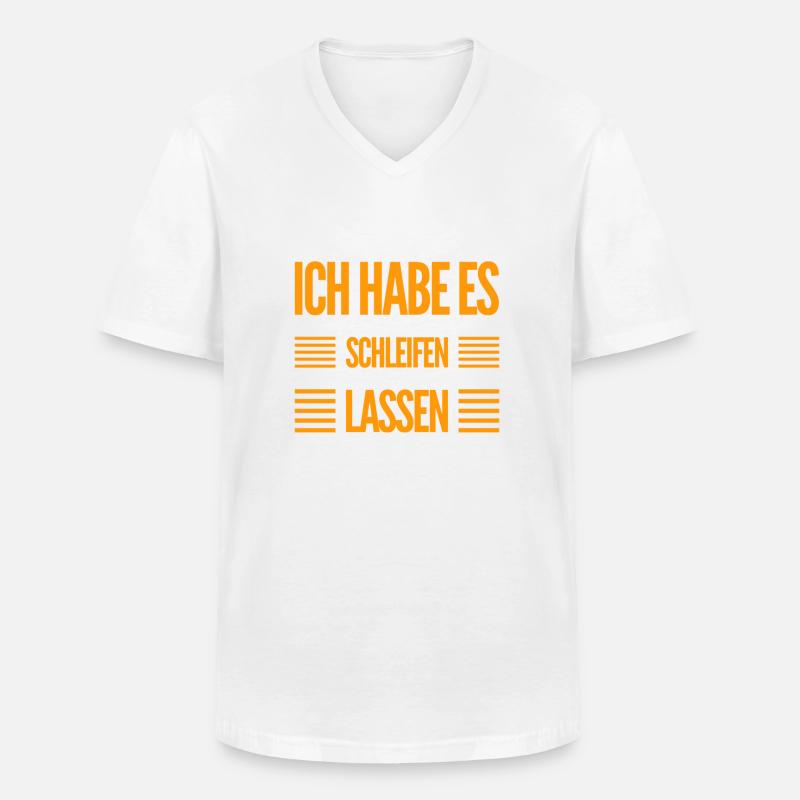 jetzt wird es anders - Männer-T-Shirt mit V-Ausschnitt - Weiß