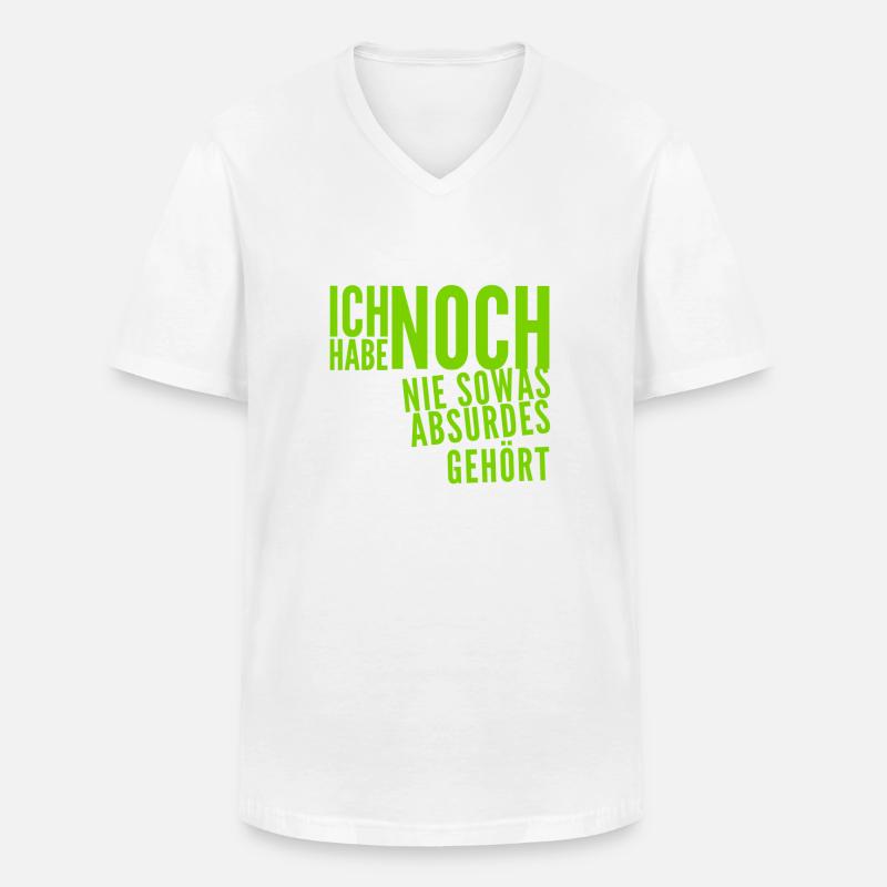 das ist nicht zu glauben - Männer-T-Shirt mit V-Ausschnitt - Weiß