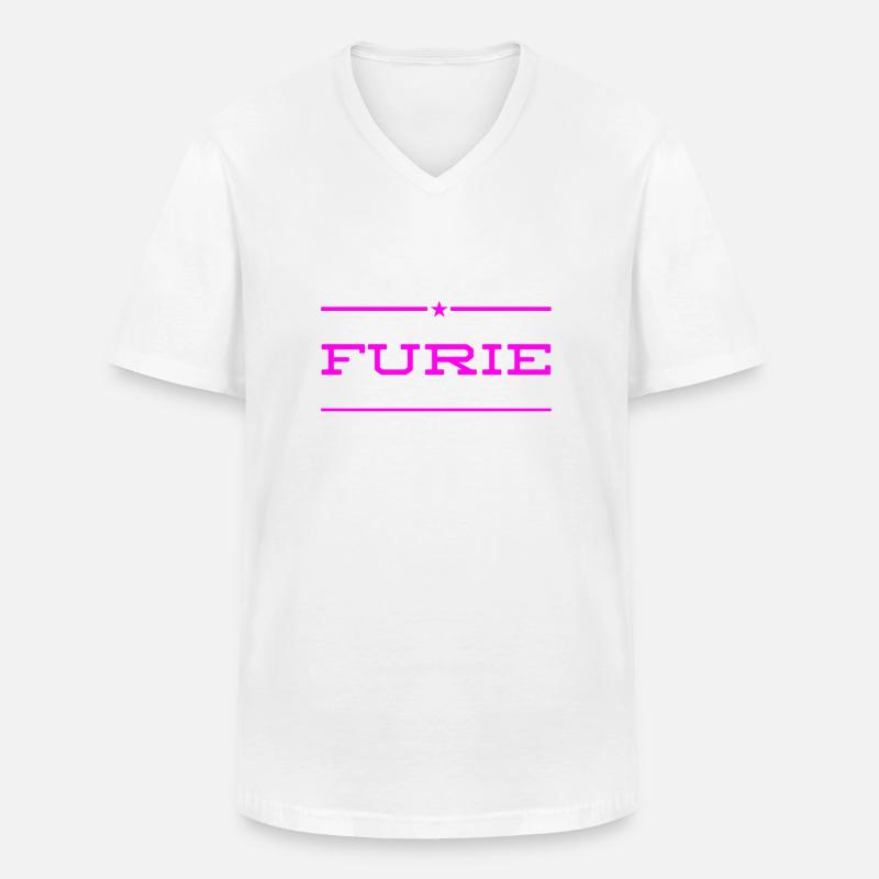 ich bin eine Furie - Männer-T-Shirt mit V-Ausschnitt - Weiß