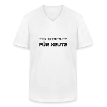 ich habe genug - Männer-T-Shirt mit V-Ausschnitt - Weiß - Vorne - AI Model Male 185 light (185cm)
