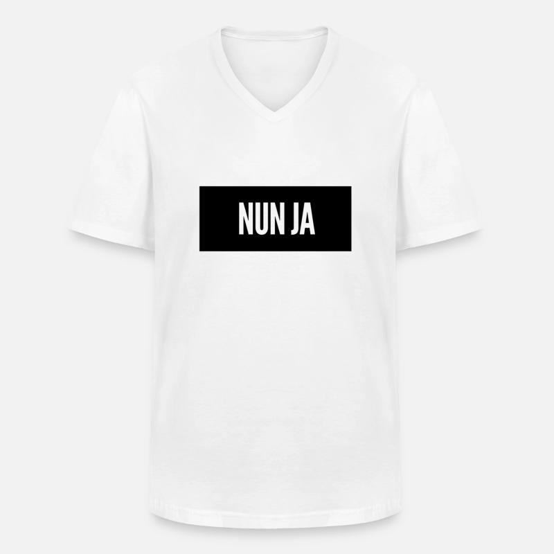 egal - Männer-T-Shirt mit V-Ausschnitt - Weiß