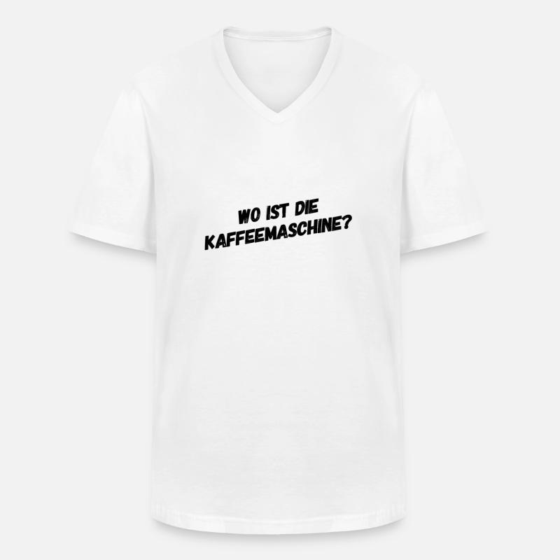 ich bin so müde - Männer-T-Shirt mit V-Ausschnitt - Weiß