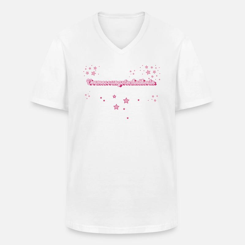 Vermesser Abschluss-Geschenk - Männer-T-Shirt mit V-Ausschnitt - Weiß