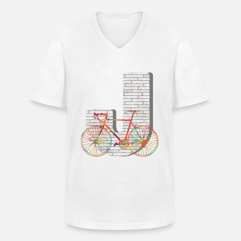 fahrrad e 249 j - Männer-T-Shirt mit V-Ausschnitt - Weiß