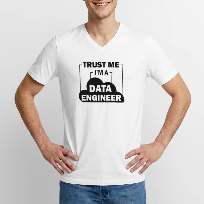 Data Engineer Data Science Männer-T-Shirt mit V-Ausschnitt