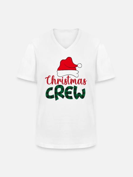 Weihnachtscrew Weihnachtsgeschenke 2021 - Männer-T-Shirt mit V-Ausschnitt - Weiß